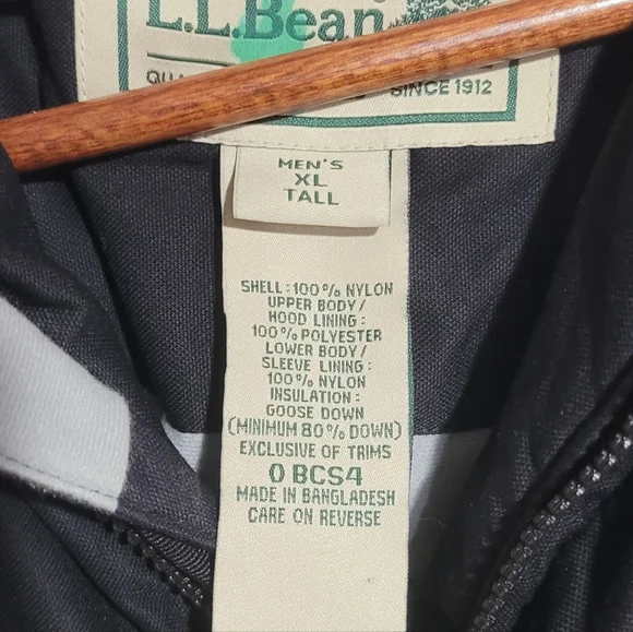LL BEAN GOOSE DOWN JACKET - Picture 3 of 3